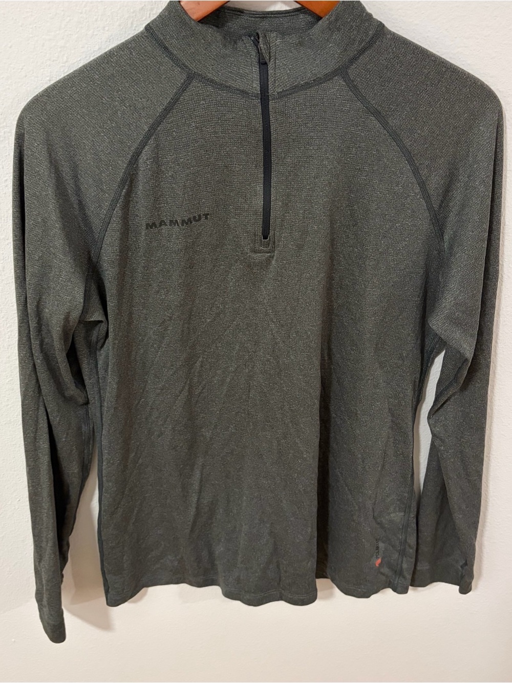 Mammut Men's Grey Half-Zip Long-Sleeve Pilartec Performance Top